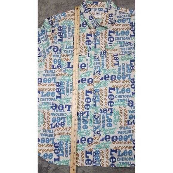 LEE Workwear Heritage Chetopa Twill Logo Print Jacket Mens Size XL Muli-Color - Picture 9 of 9